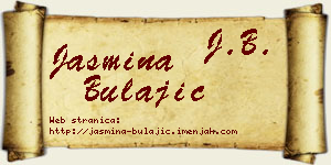 Jasmina Bulajić vizit kartica